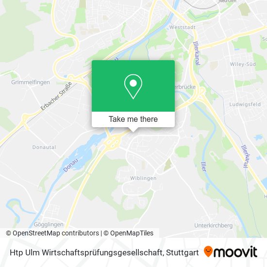 Htp Ulm Wirtschaftsprüfungsgesellschaft map