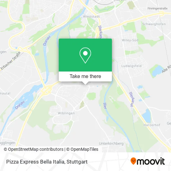 Карта Pizza Express Bella Italia