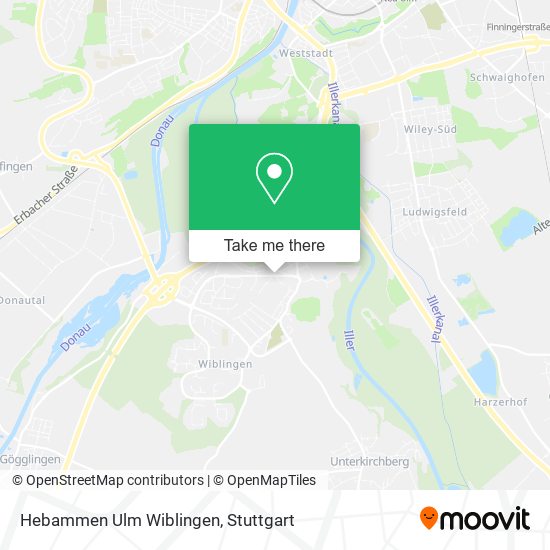 Карта Hebammen Ulm Wiblingen