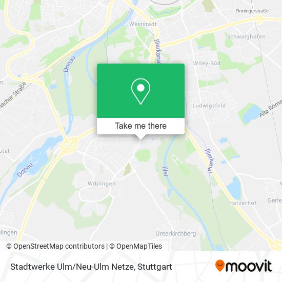 Stadtwerke Ulm/Neu-Ulm Netze map