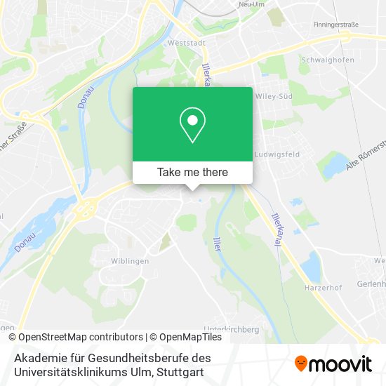 Akademie für Gesundheitsberufe des Universitätsklinikums Ulm map