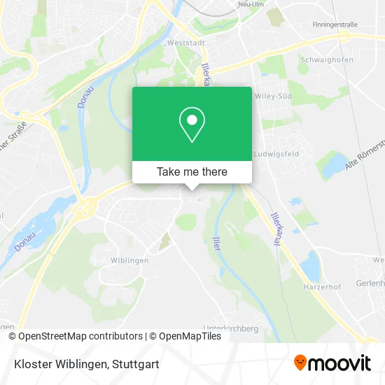 Карта Kloster Wiblingen