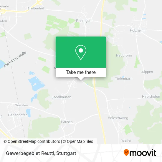 Карта Gewerbegebiet Reutti