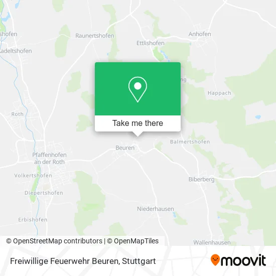 Карта Freiwillige Feuerwehr Beuren