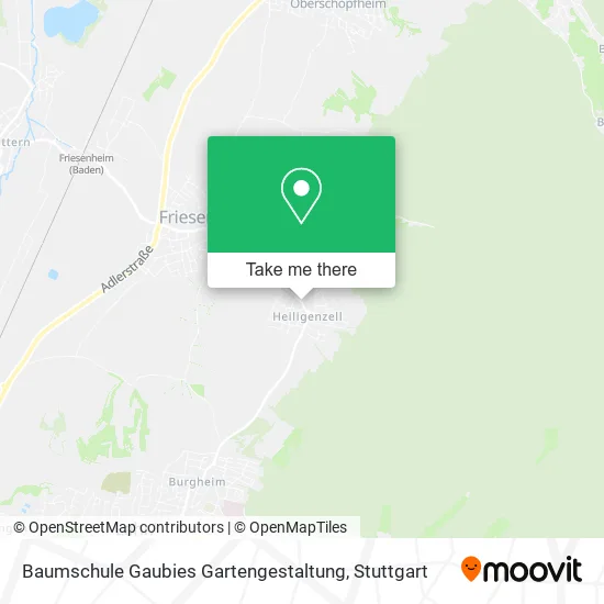 Карта Baumschule Gaubies Gartengestaltung