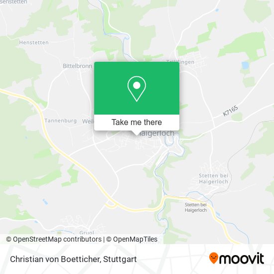 Christian von Boetticher map