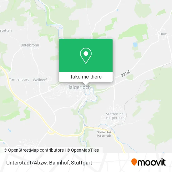 Карта Unterstadt/Abzw. Bahnhof