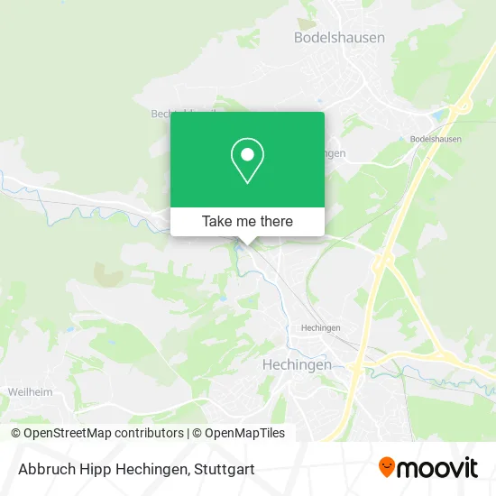 Abbruch Hipp Hechingen map