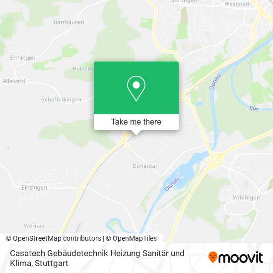 Карта Casatech Gebäudetechnik Heizung Sanitär und Klima