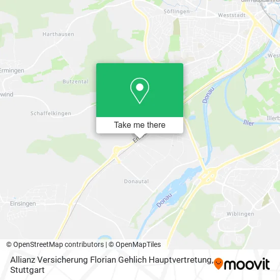 Карта Allianz Versicherung Florian Gehlich Hauptvertretung