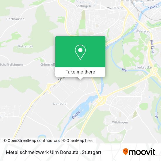 Metallschmelzwerk Ulm Donautal map