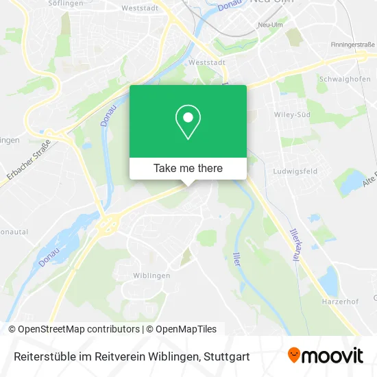 Карта Reiterstüble im Reitverein Wiblingen