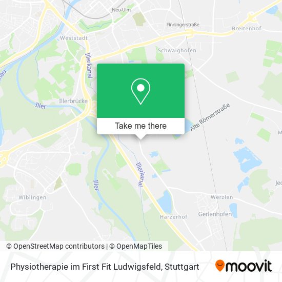 Карта Physiotherapie im First Fit Ludwigsfeld