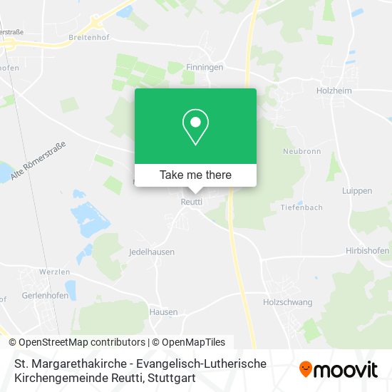 St. Margarethakirche - Evangelisch-Lutherische Kirchengemeinde Reutti map