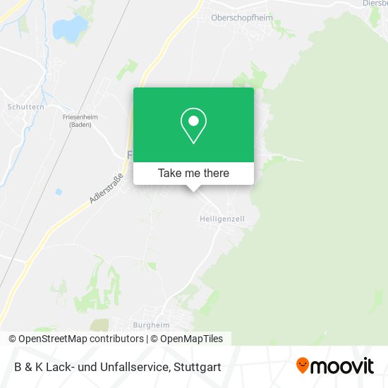 B & K Lack- und Unfallservice map
