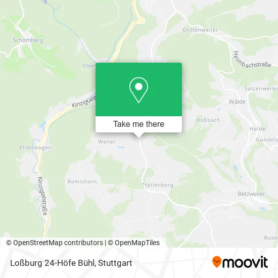 Карта Loßburg 24-Höfe Bühl