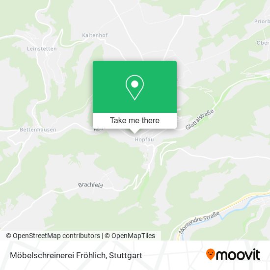 Möbelschreinerei Fröhlich map