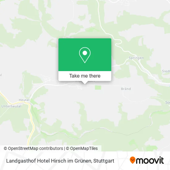 Карта Landgasthof Hotel Hirsch im Grünen