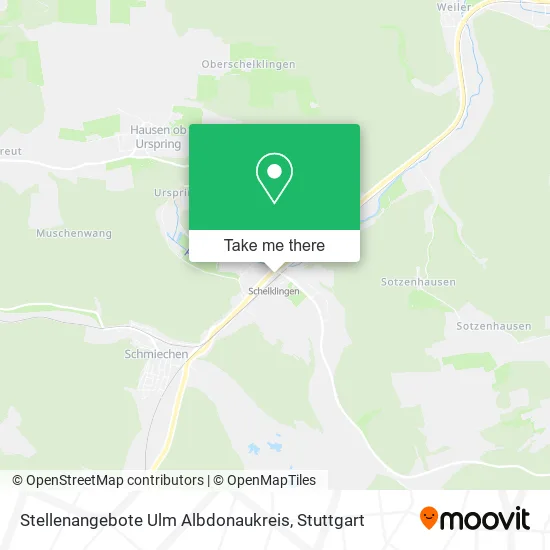 Карта Stellenangebote Ulm Albdonaukreis