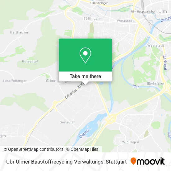 Карта Ubr Ulmer Baustoffrecycling Verwaltungs