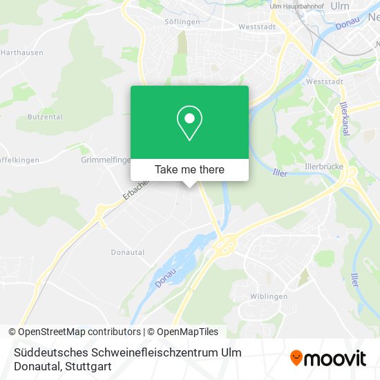 Карта Süddeutsches Schweinefleischzentrum Ulm Donautal