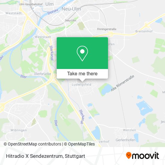 Hitradio X Sendezentrum map