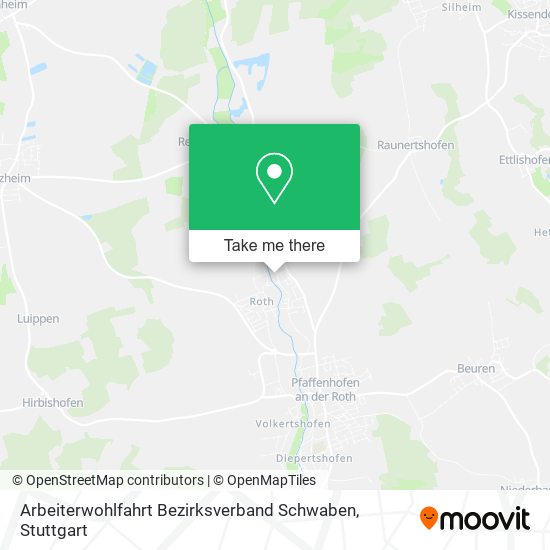 Arbeiterwohlfahrt Bezirksverband Schwaben map
