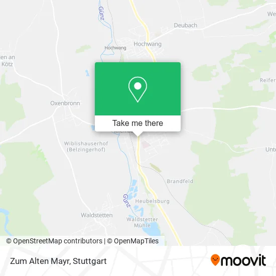 Карта Zum Alten Mayr