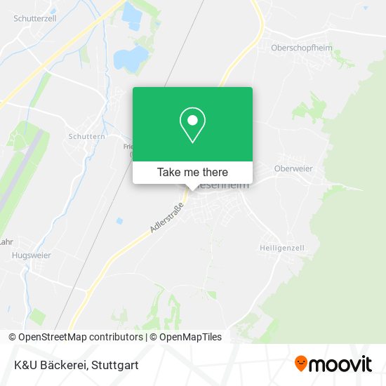 Карта K&U Bäckerei