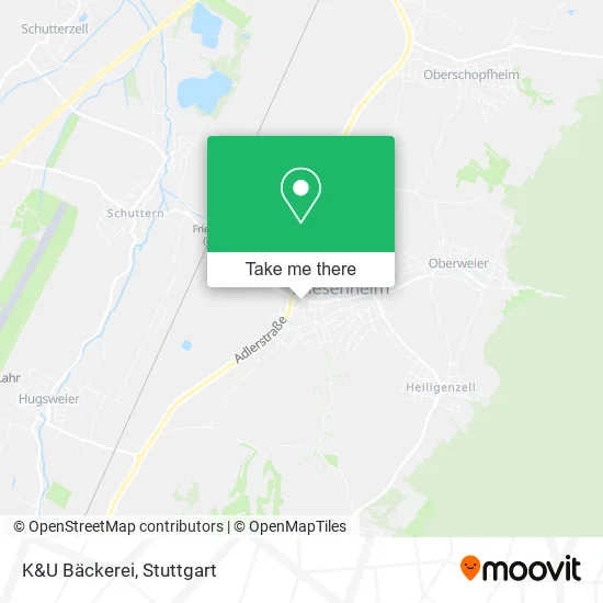 Карта K&U Bäckerei