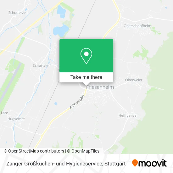 Карта Zanger Großküchen- und Hygieneservice