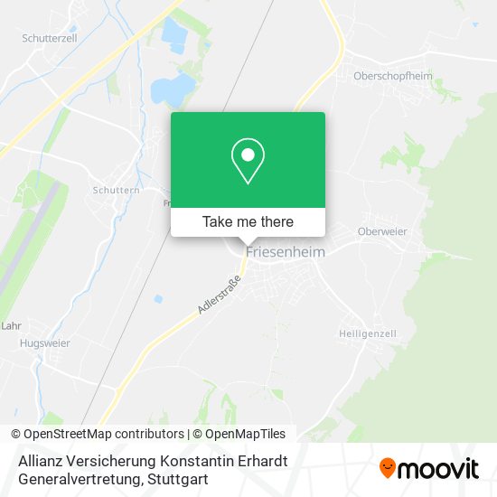 Allianz Versicherung Konstantin Erhardt Generalvertretung map