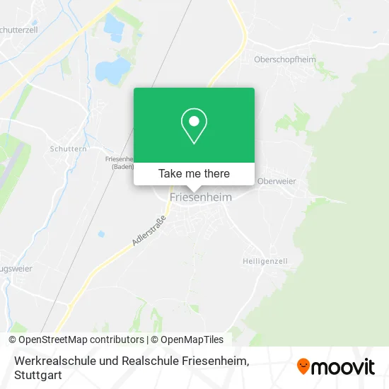 Карта Werkrealschule und Realschule Friesenheim