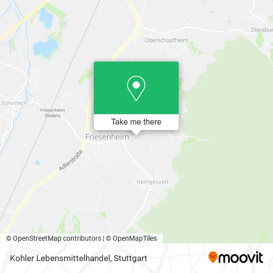 Карта Kohler Lebensmittelhandel