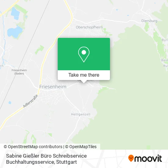 Карта Sabine Gießler Büro Schreibservice Buchhaltungsservice