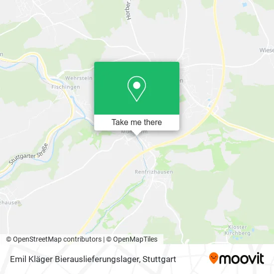 Карта Emil Kläger Bierauslieferungslager