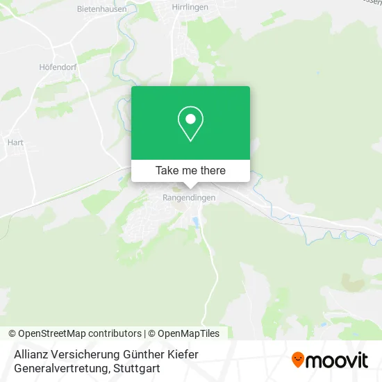 Карта Allianz Versicherung Günther Kiefer Generalvertretung