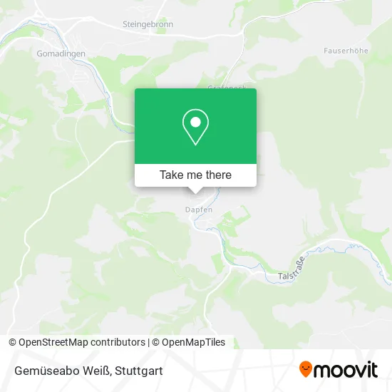 Карта Gemüseabo Weiß