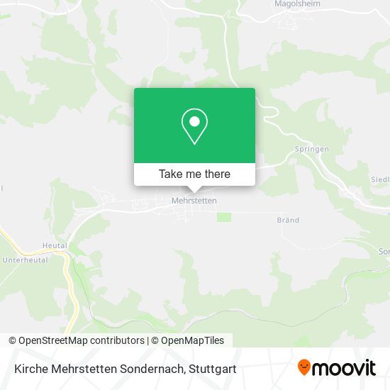 Карта Kirche Mehrstetten Sondernach