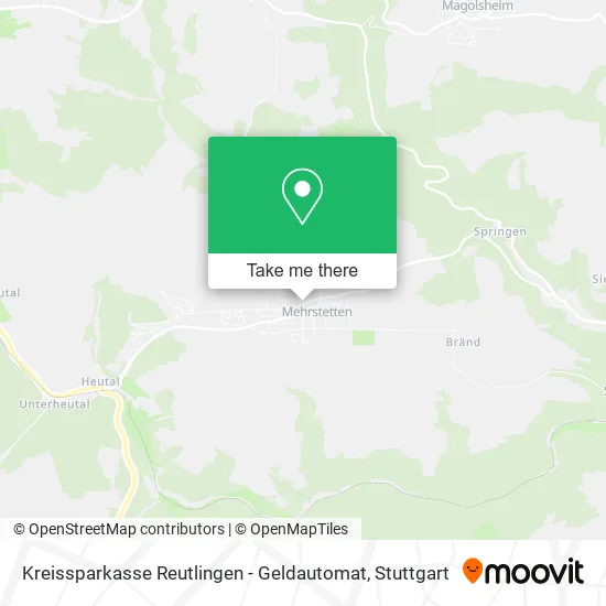 Карта Kreissparkasse Reutlingen - Geldautomat