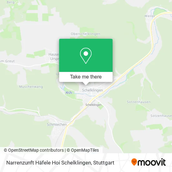 Карта Narrenzunft Häfele Hoi Schelklingen