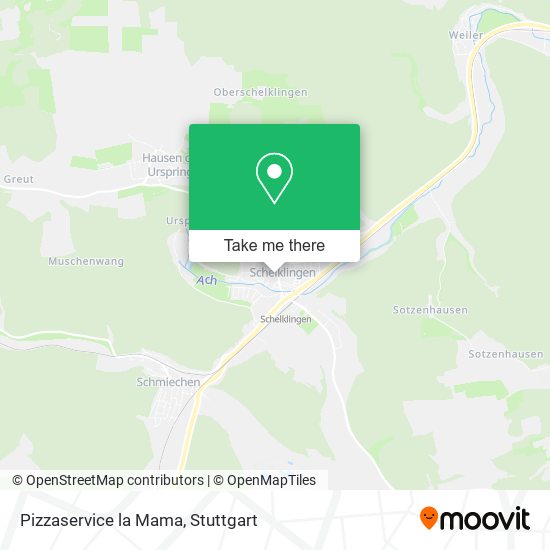 Pizzaservice la Mama map