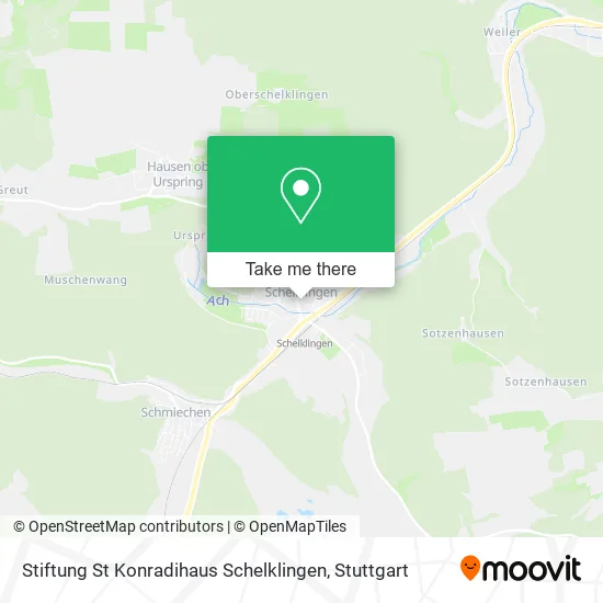 Карта Stiftung St Konradihaus Schelklingen