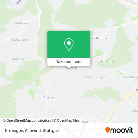 Карта Ermingen, Allewind
