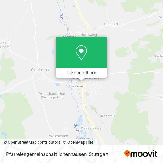 Pfarreiengemeinschaft Ichenhausen map