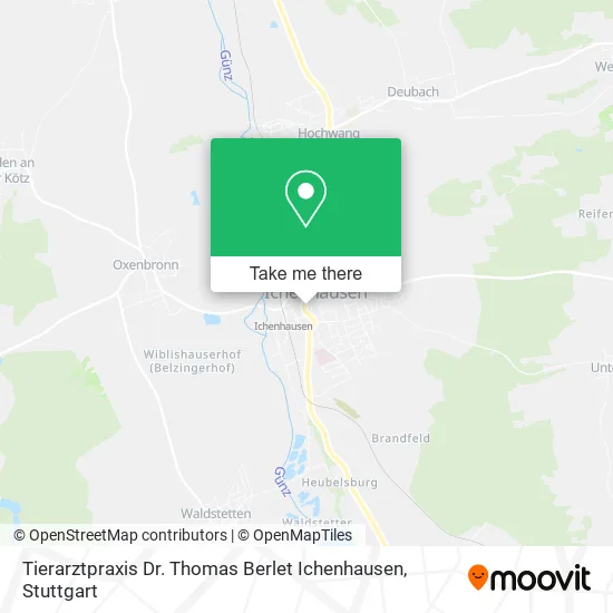 Карта Tierarztpraxis Dr. Thomas Berlet Ichenhausen