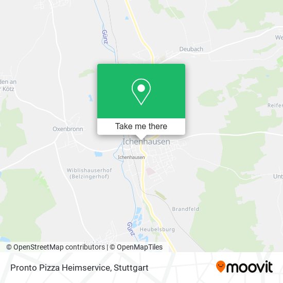 Pronto Pizza Heimservice map
