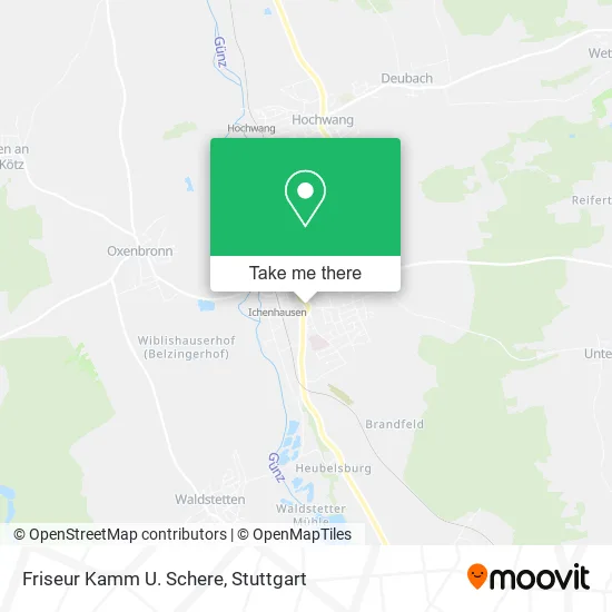 Карта Friseur Kamm U. Schere