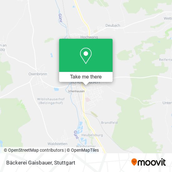 Bäckerei Gaisbauer map