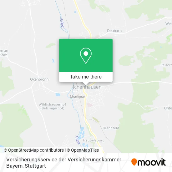Карта Versicherungsservice der Versicherungskammer Bayern